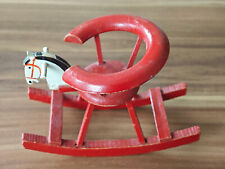 Schaukelpferd für kleine Puppen, antik, Vintage aus 1950/60iger Jahren, DDR