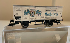 Fleischmann HO 5362K Kulmbacher Reichelbrau geschlossener Waggon. weiß im Originalkarton