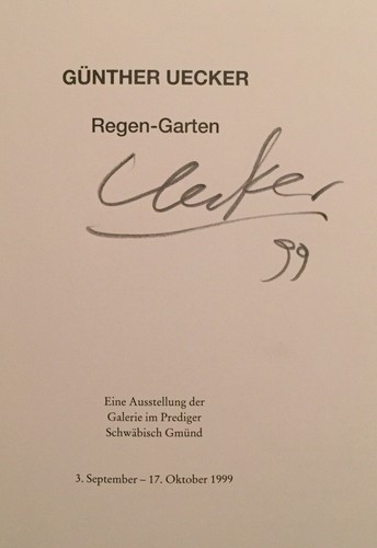 Günther uecker signiert - günther,