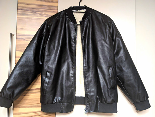 Bomberjacke 158 164 kunstleder - bomberjacke,