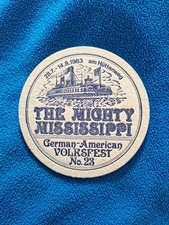 Bierdeckel Deutsch Amerikanisches Volksfest 1983 Berlin - Schultheiss