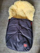 Kaiser EMMA Babyschalen Fußsack Lammfell medizin, Farbe: anthrazit