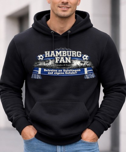 Hamburg fan hoodie - hamburg, fußball