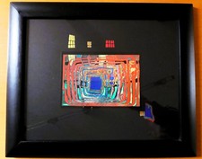 ? Hundertwasser Bild / Kunstdruck  „Ich weiß noch nicht“ mit Rahmen ?