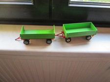 Siku   2 x Zweiachs  Seitenkipper Anhänger 1983  sehr selten