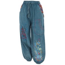 Weite Pluderhose mit breitem