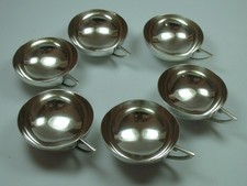 6 Tassen Silber 835 Linden Vintage 60er Jahre Tee oder Mokka Tassen 188 Gramm