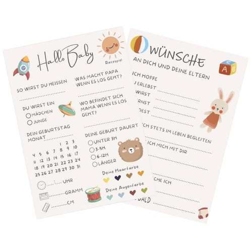 Babyparty spiele karten - spiele,