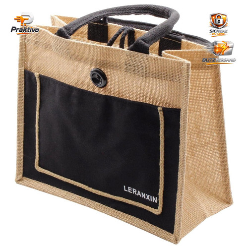 Jute brauttasche 31x25cm - brauttasche,