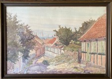 Aquarell Impressionist Häuser