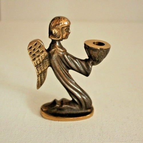 Engel kerzenständer bronze - kerzenständer,