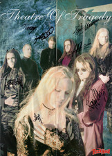 Theatre of Tragedy Poster von 1997 mit Autogrammen aller Band Mitglieder