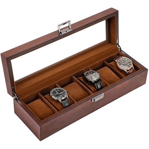 Uhrenbox holz fächer mit - uhrenbox,