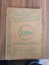 Radio Einzelteile/Hauptkatalog 1949/50- Schrüfer/Mit Preisen- Original 