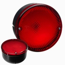 Rückleuchte rund 140mm Oldtimer 12V 24V Bremsleuchte mit Positionslicht BAY15d