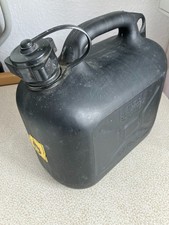 5 Liter Benzin Kanister, schwarz, gebraucht, für Diesel & Benzin 