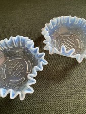 Jugendstil 1890-1910 Schale Opalin Glas Fenne Glashütte