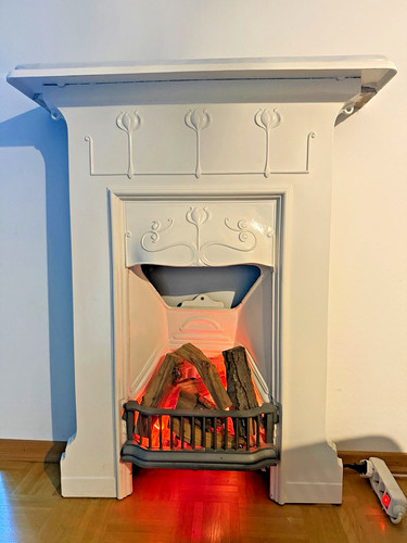 Englischer jugendstil kamin - englischer, um