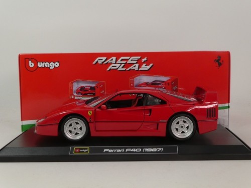 Burago ferrari f40 rot 1987 - rot,