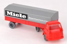 Werbemodell Miele von Arthur Hammer, alter MAGIRUS Sattelzug, ca. 11cm