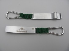 Heineken Bier Schlüsselanhänger/Anhänger mit Karabinerhaken + Flaschenöffner