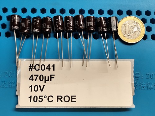 10x roederstein 470uf - 470uf, 10v