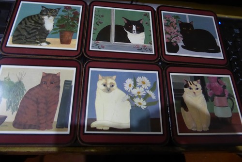 Pimpernel cork coasters katzen - cork,