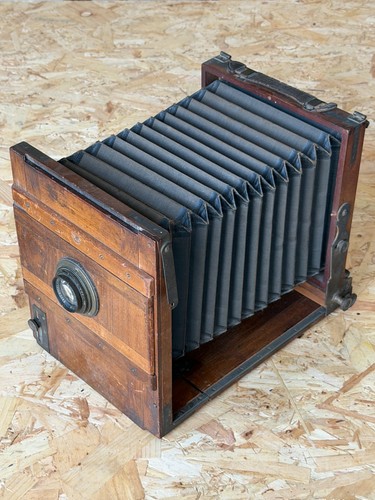 Antike holzkamera kamera - holzkamera,