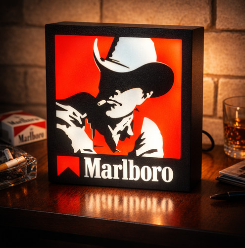 Marlboro cowboy led lampe - marlboro,