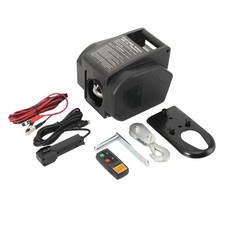 Mobile Seilwinde Bootswinde Elektrische Offroad Motorwinde 12V 2000lbs -908kg DE