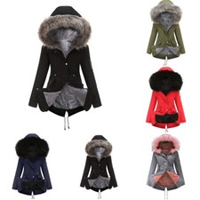 Winter Täglich Mantel Frauenkleidung Winter Warmer Mantel Kapuzenjacke