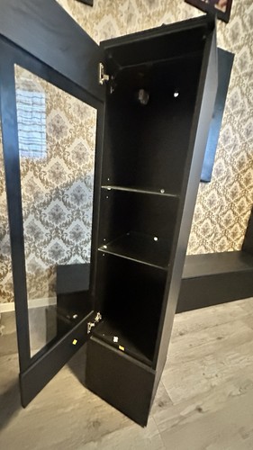 Ikea vitrine schwarz 30x30x130 - schwarz,