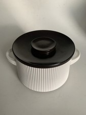 Vintage Thomas kleiner Topf Flammfest Rillendekor Design Service 70er Jahre