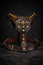  Leder Hundegeschirr *neu*