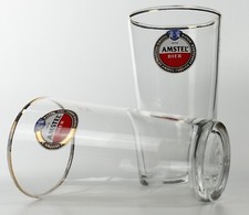 2 x Amstel Bier Bierbecher