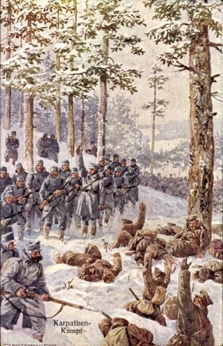 Künstler kuk armee - ak, kuk-armee