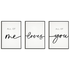 Liebe Poster 3er Set –