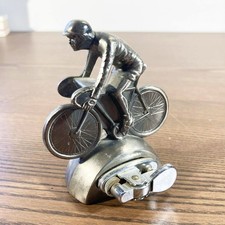 Altes tischfeuerzeug radfahrer - altes,