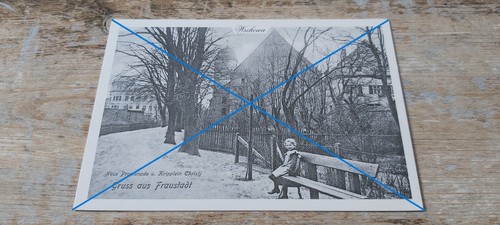 Postkarte ak fraustadt - postkarte,