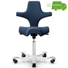 HAG Capisco 8106 | Stoff Xtreme Dunkelblau | Gestell Weiß | Express