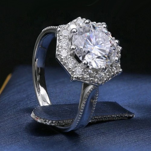 20karat rund halo diamant - rund,