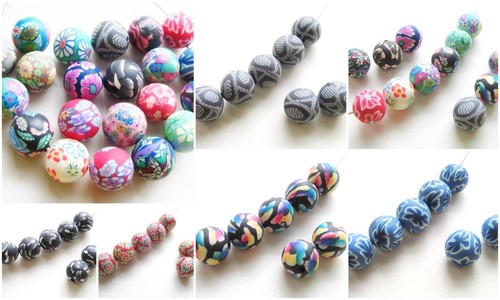 Fimo perlen polymer clay beads - polymer,