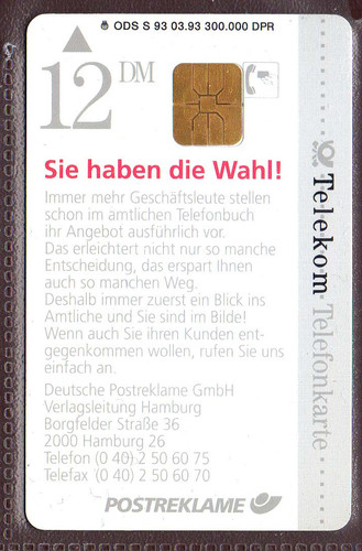 Tv490 telefonkarte s 93 - telefonkarte,