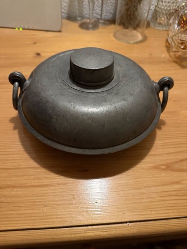 Antike zinn wärmflasche - ,