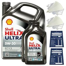 6 Liter original Shell Helix Ultra ECT 5W30 C3 Motoröl MB BMW OPEL ACEA C3 SET