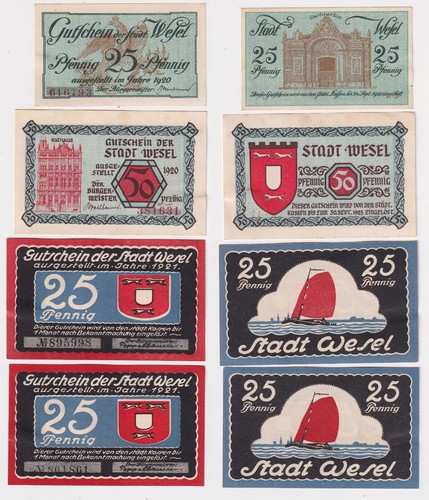 Banknoten notgeld stadt - banknoten,