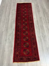 Afghan Perserteppich Orientteppich 286cmx83cm gereinigt guter Zustand 10317