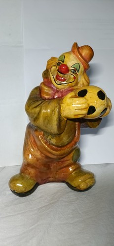 Spardose clown figur aus ton - figur,