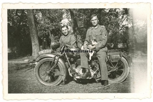 Orig foto heer kradmelder - orig.,