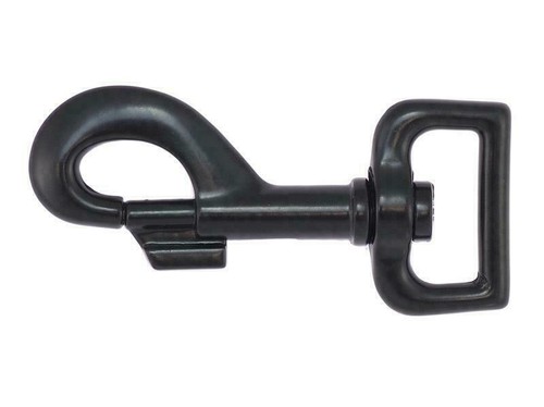 Karabinerhaken 80x25mm schwarz